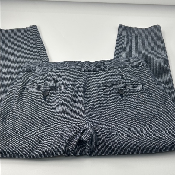 Banana Republic Men's Pinstriped Black Pants - Picture 4 of 16